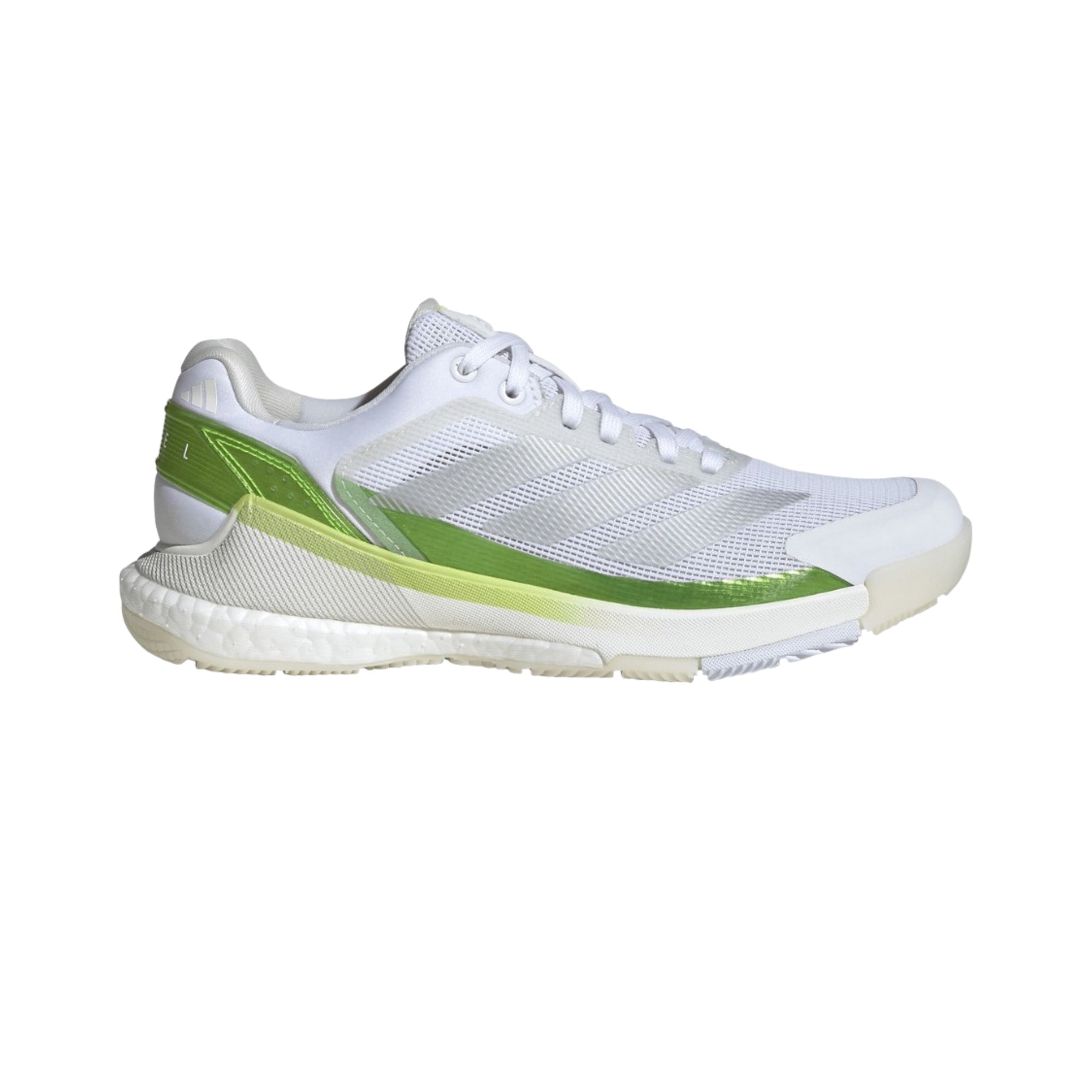 Adidas Crazyquick Boost W Padel Shoes - White/Lucid Lemon- Cover