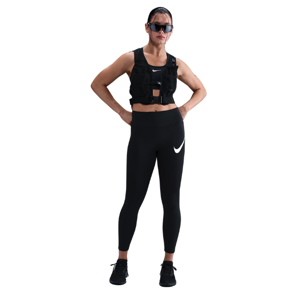 Nike Tempo Swoosh Run High-Waisted 7/8 Leggings Black
