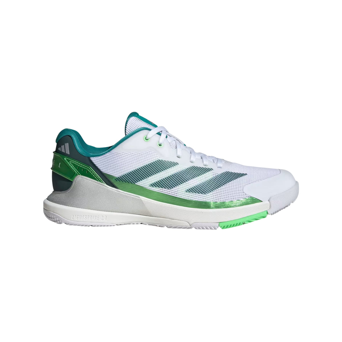 Adidas Crazyquick Lightstrike Padel Shoes - White/Aurora Ivy - Cover