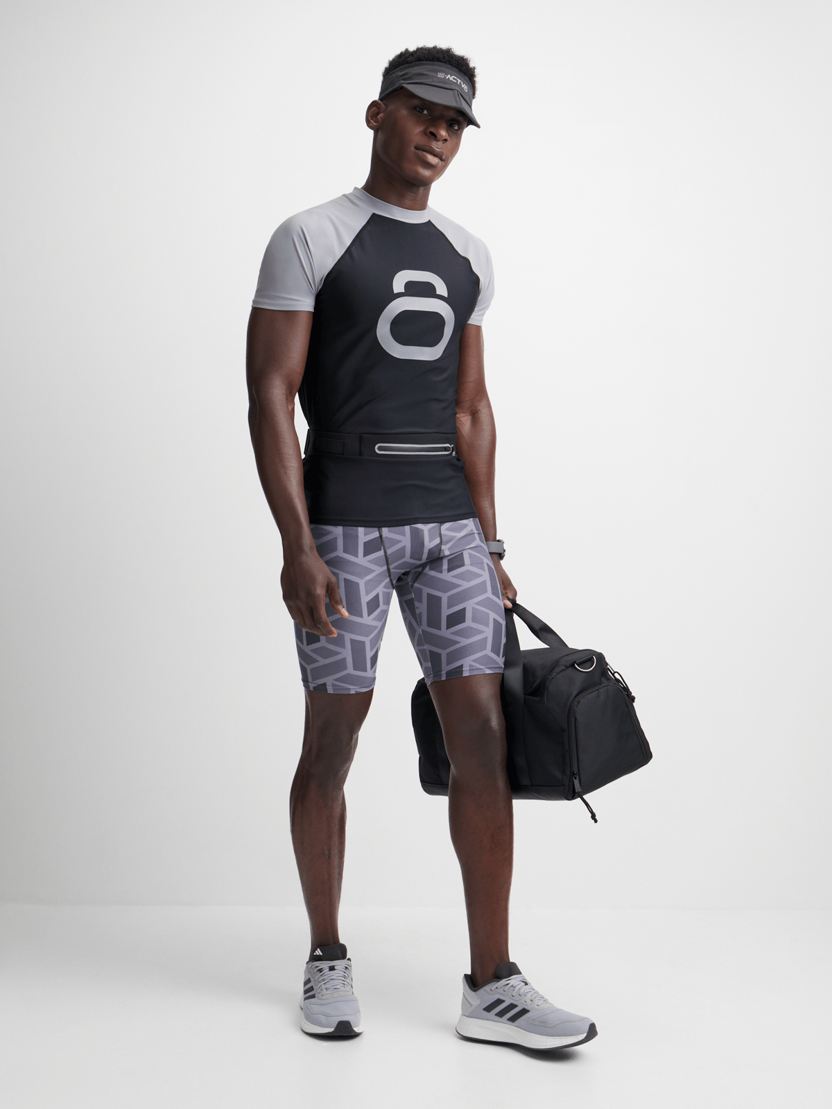 TS KB Men&#39;s Quick-Dry Grey/Black Rash Vest: Ultimate UV Protection for Water Sports