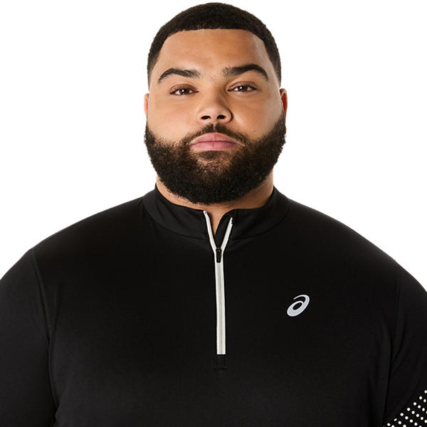 Asics Icon LS 1/2 Zip Performance Black