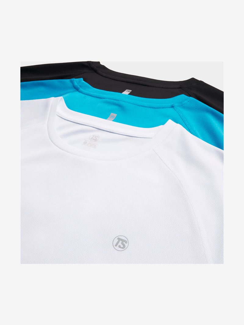 Men&#39;s Dri-Tech White Performance T-Shirt: Lightweight, Reflective, Chafe-Reducing Top