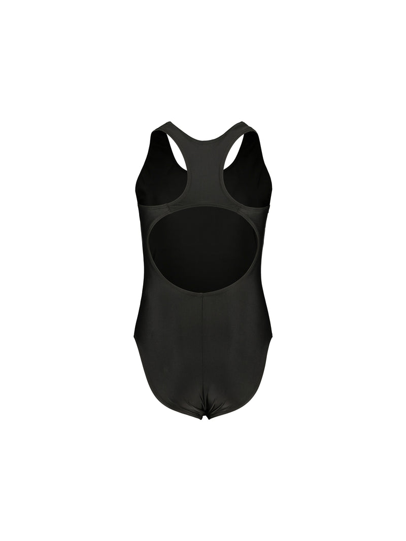 TS Women&#39;s Classic Black Mesh Racerback Full Piece Swimsuit with Support