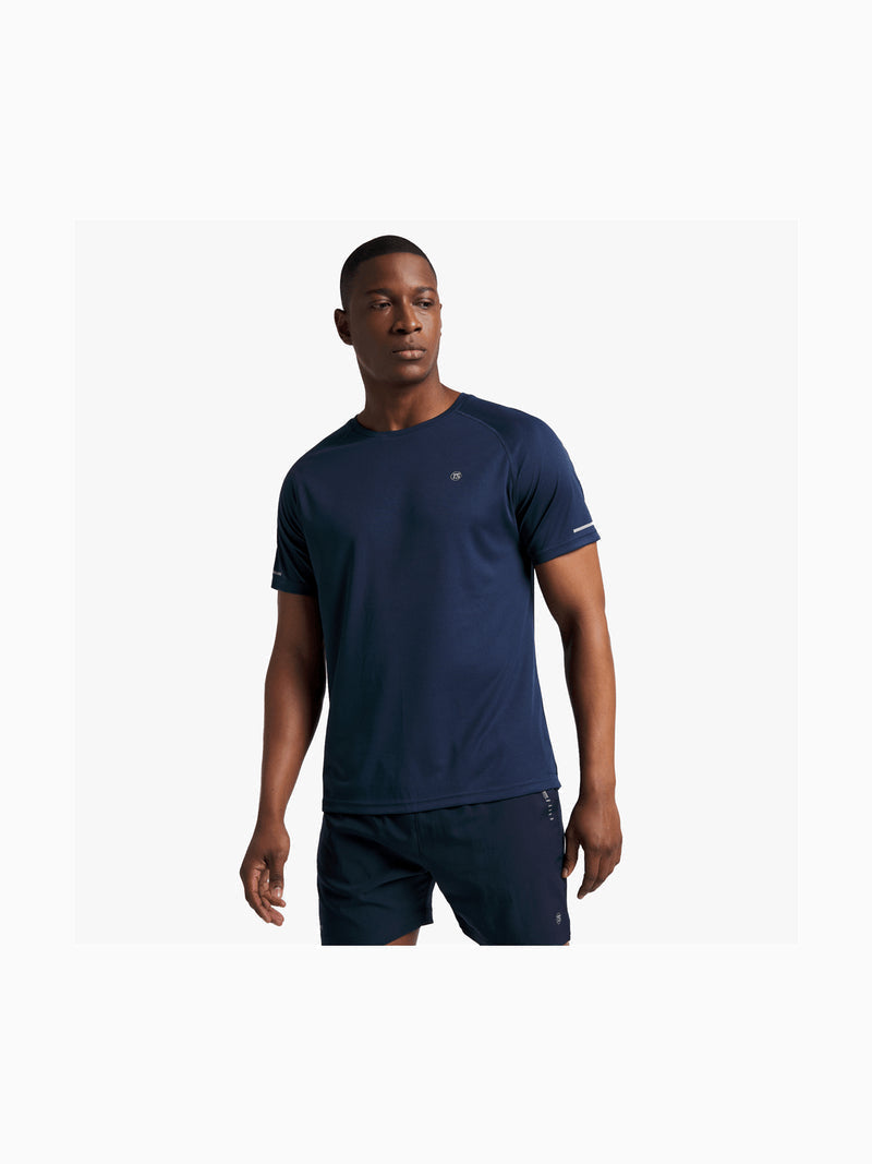 TS Men's Dri-Tech Navy Performance Top: Moisture-Wicking, Quick-Dry Active Tee