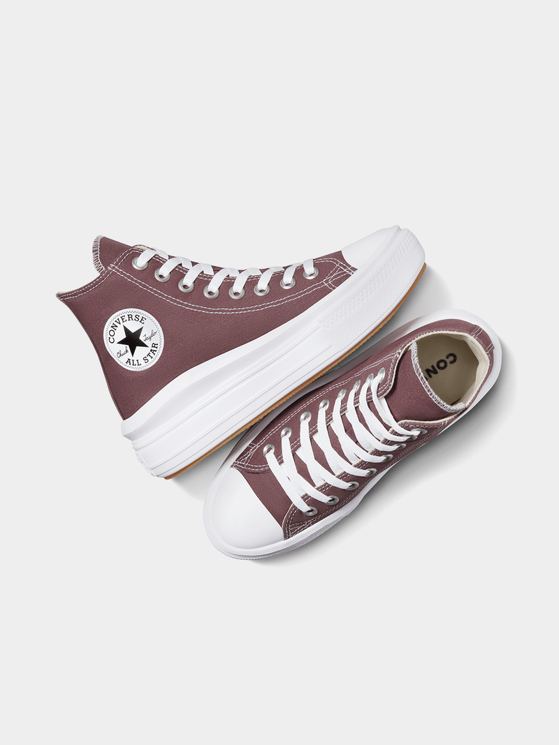 Converse Women's Chuck Taylor All Star Move Platform Sneakers - Brown White Elevated Style