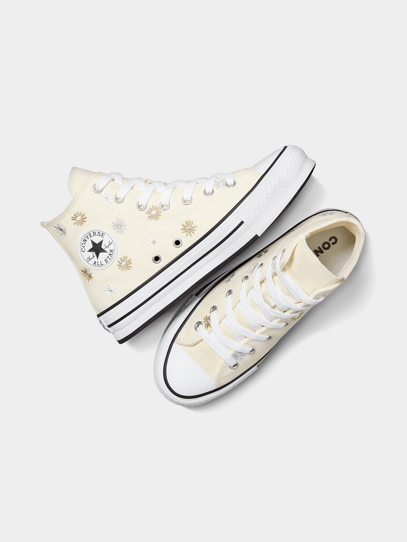Converse Junior Floral Platform Chuck Taylor All Star Lift Sneakers