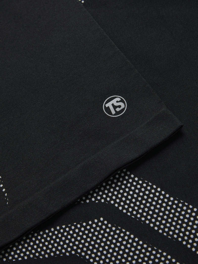 Men&#39;s Performance Black Long Sleeve Baselayer Top - Compression Athletic Shirt