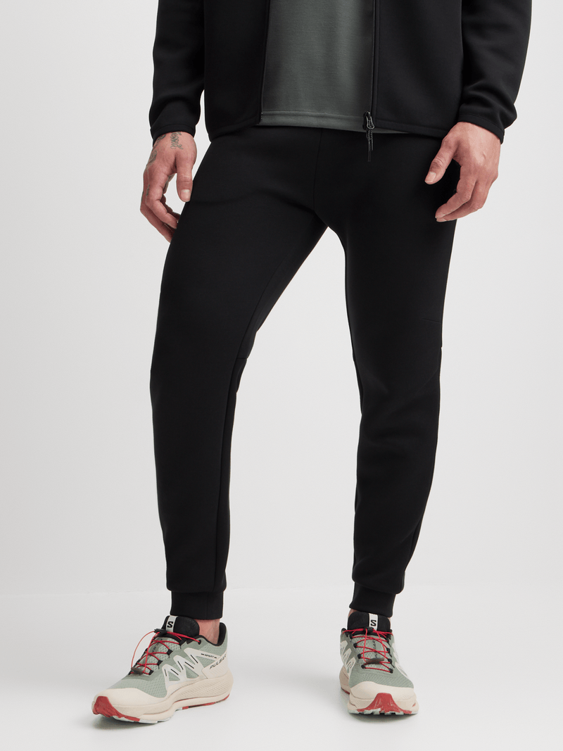 TS Men's Studio-Tech Black Jogger Pants with Side Popper Closures