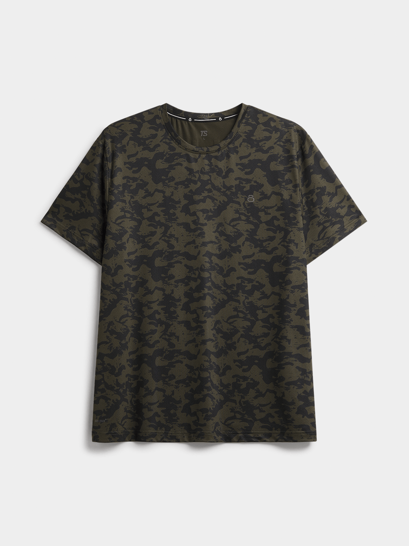 TS Men&#39;s Run Your Pace All-Over Print Fatigue Performance Tee