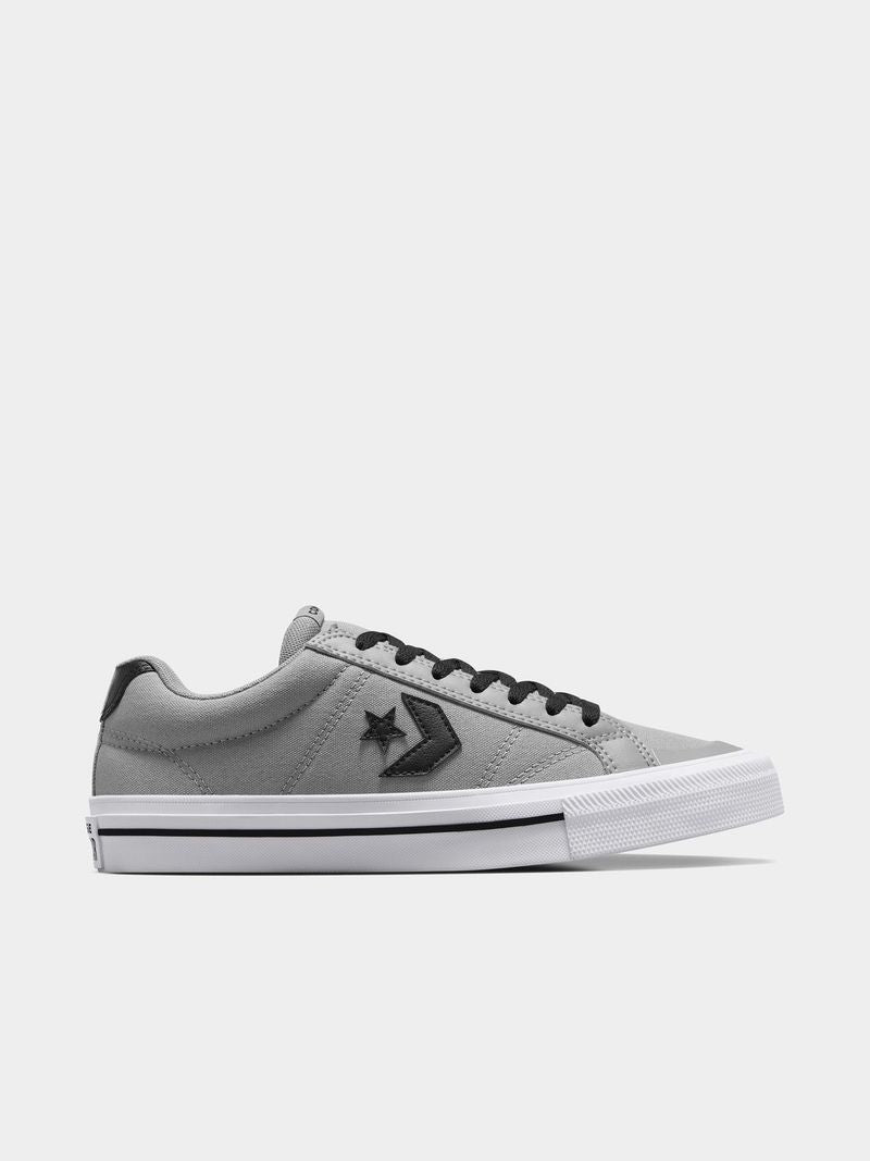 Converse Men&#39;s Sport Casual Suede Canvas Sneakers - Grey, Black, White