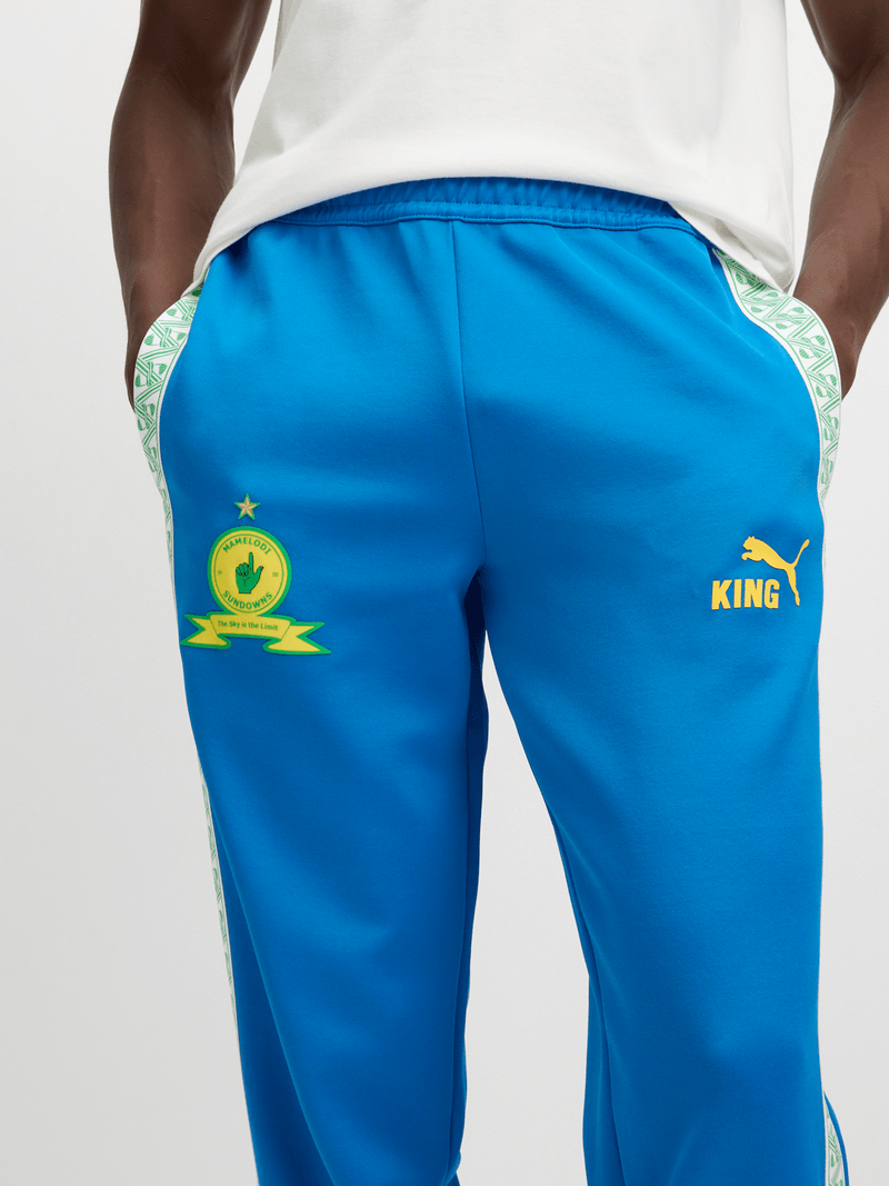 Puma Mamelodi Sundowns King Anthem Blue Track Pants - Lightweight, Streamlined Fit