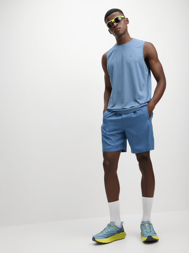 Men's Legacy Periwinkle Performance Muscle Hugger Athletic Vest Tank Top