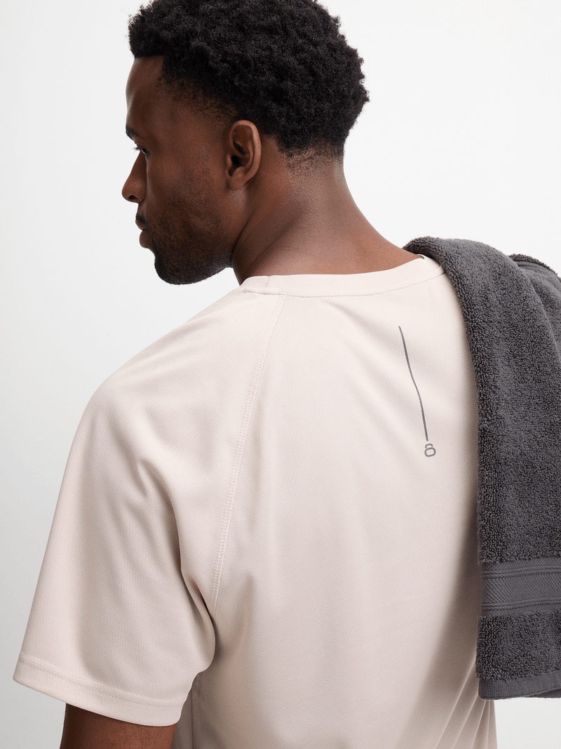 Men&#39;s Performance Legacy Stone Tee: Moisture-Wicking, UV Protection, Reflective Accents