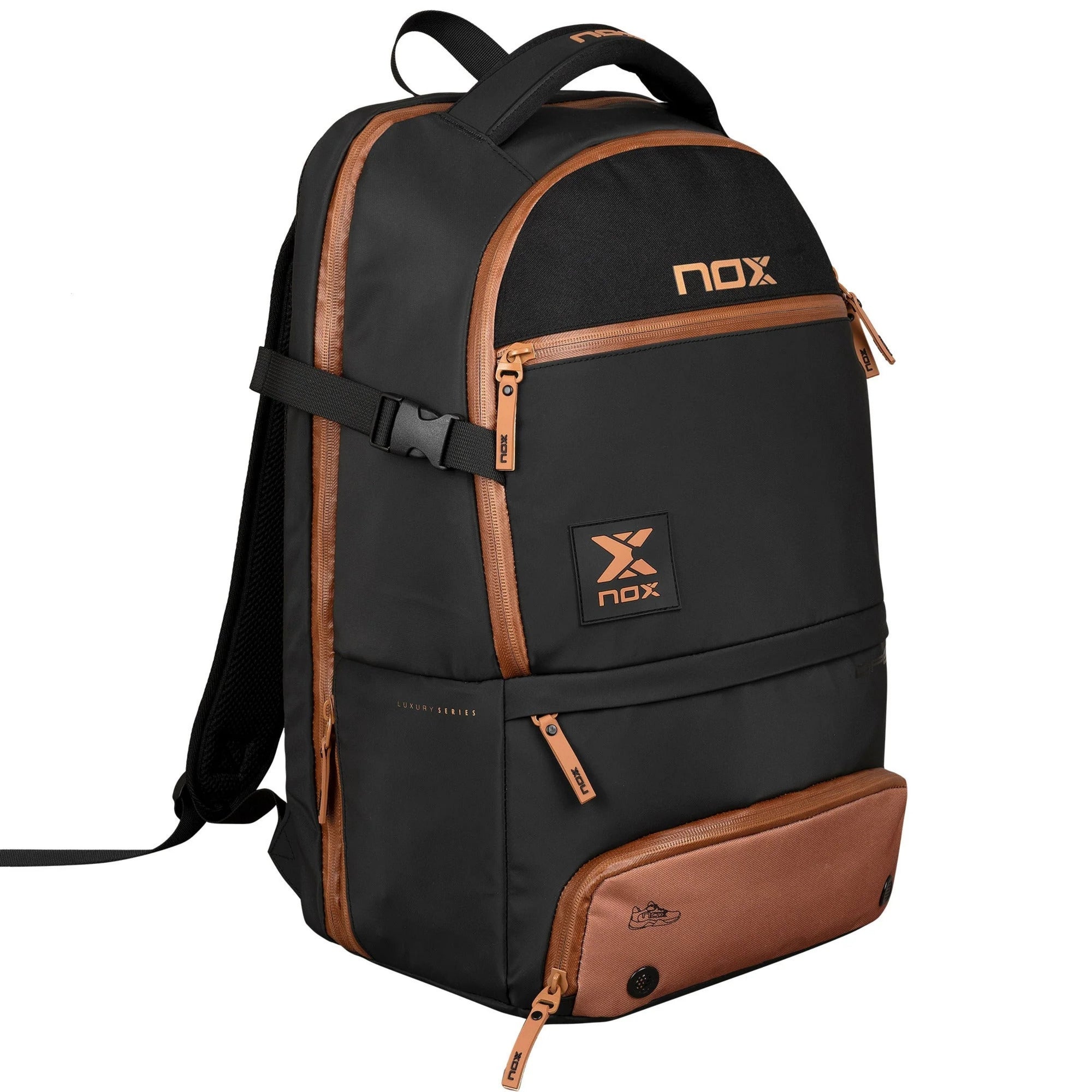 NOX Luxury Open Series Backpack - Black/Brown - Cover