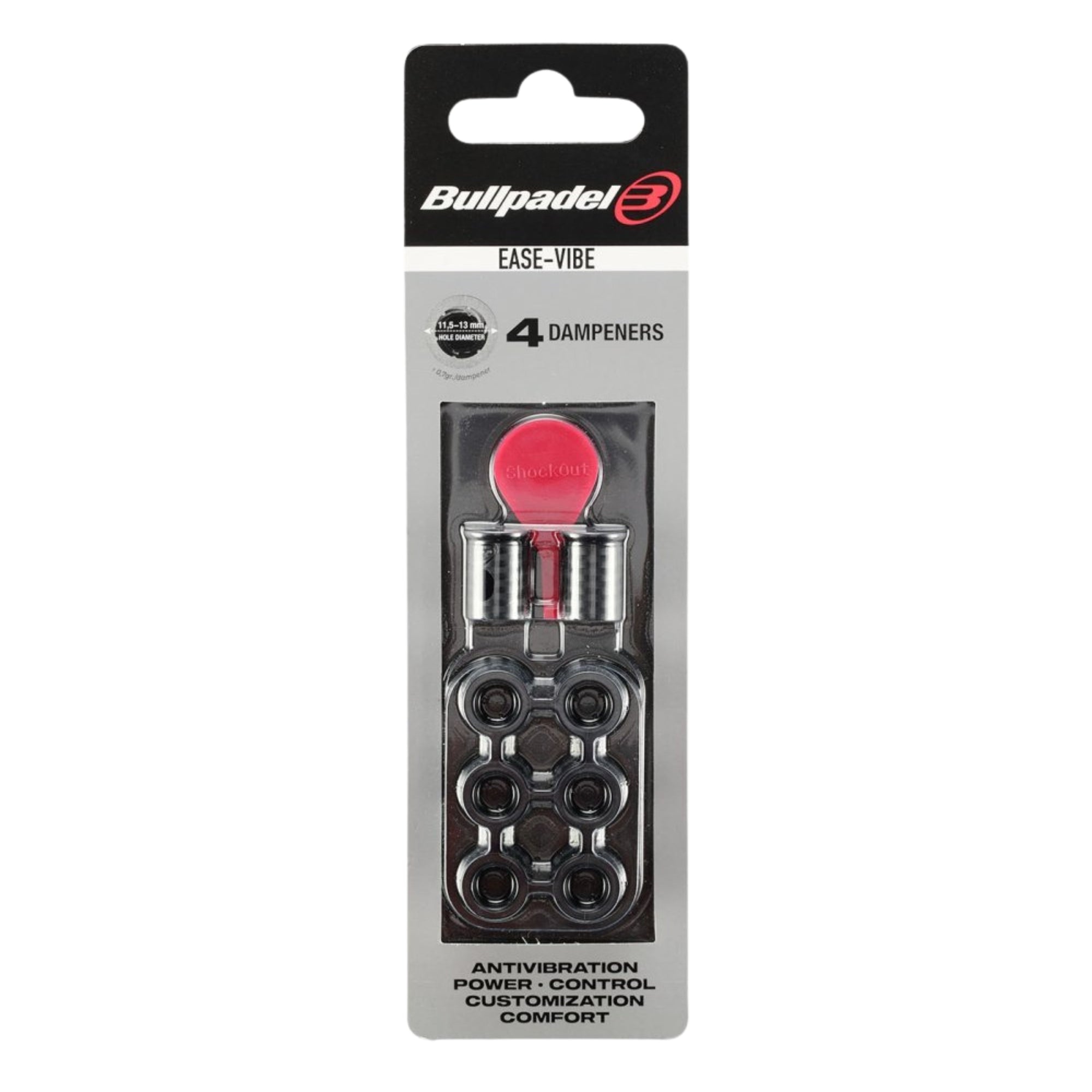Bullpadel Easy Vibes Dampeners - Black