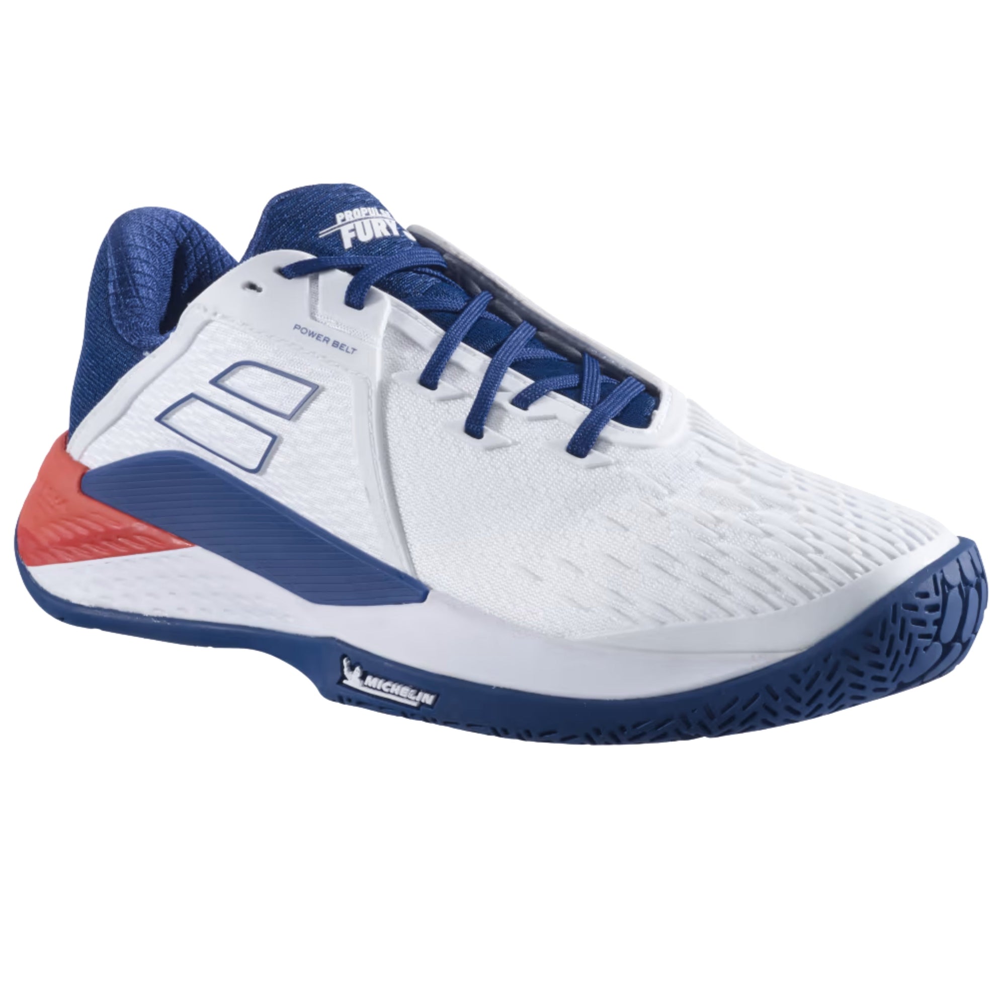 Babolat Propulse Fury 3 All Court Shoes - White/Blue - Cover