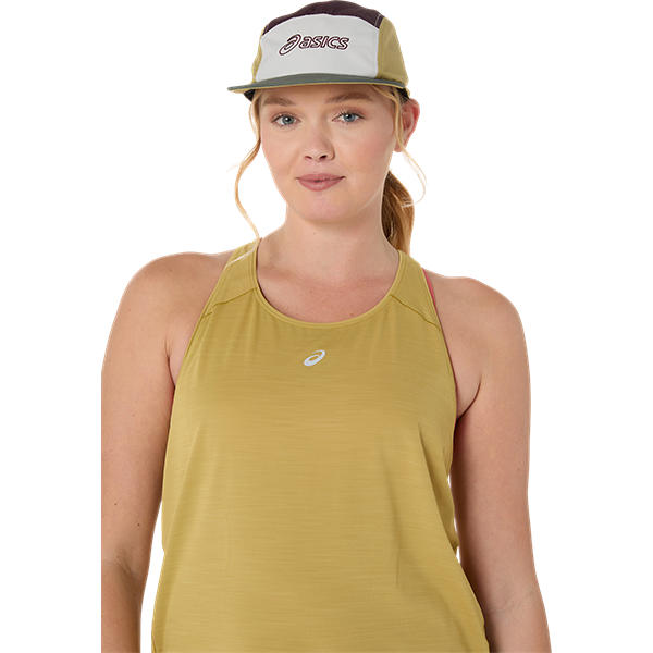 Asics 5 Panel Cap  Mantle Green/Dark Currant