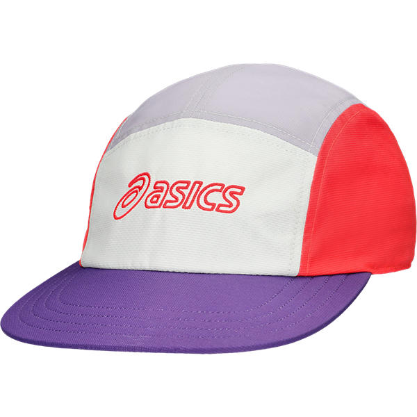 Asics 5 Panel Cap Flash Red/Edo Purple