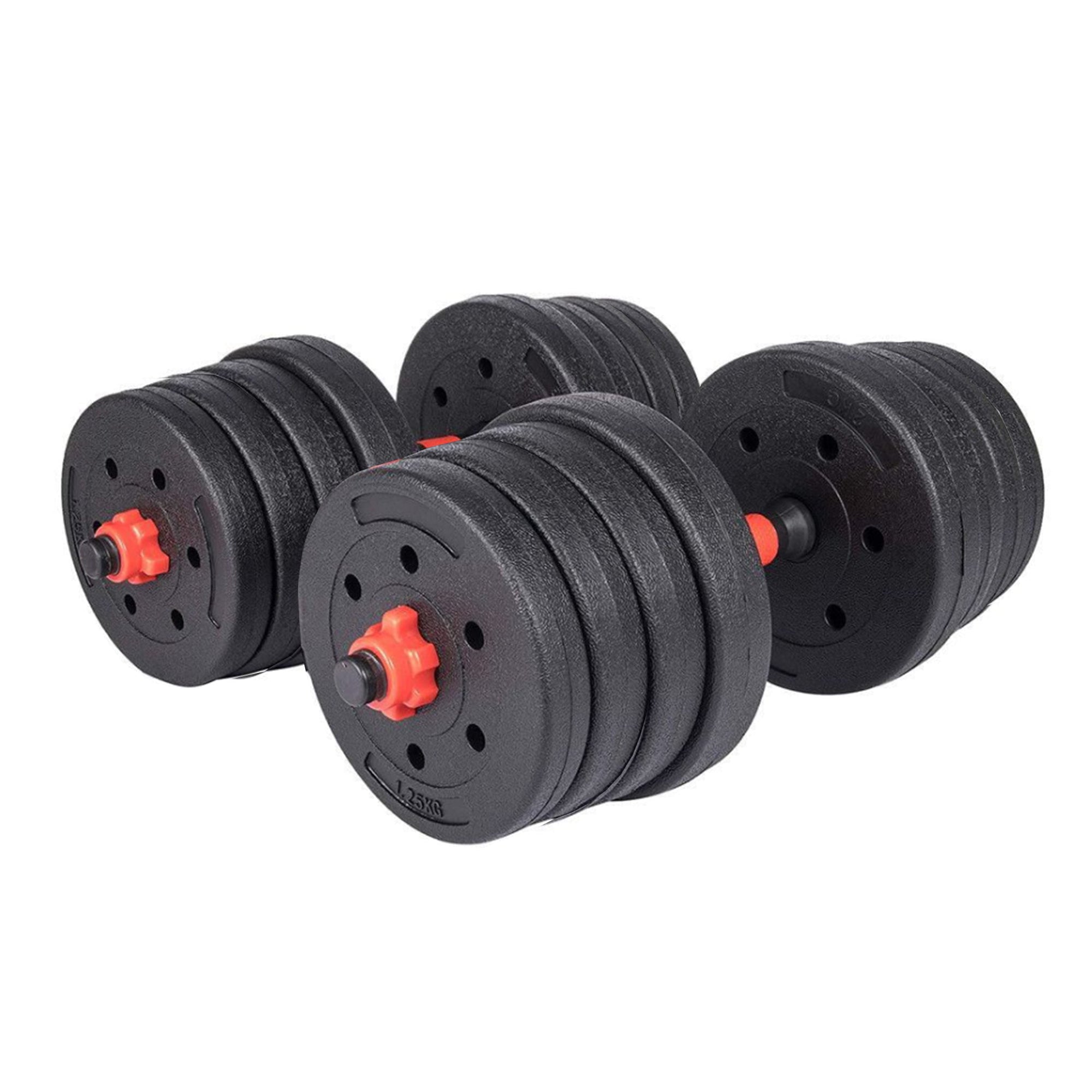 30KG VINYL BARBELL & DUMBBELL SET
