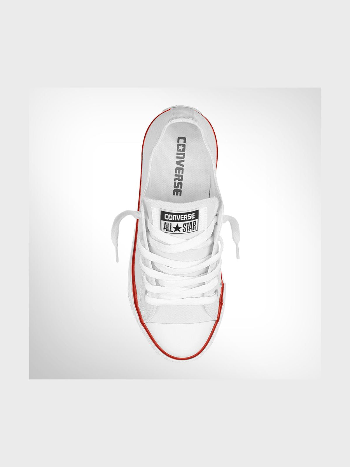 Classic Converse Chuck Taylor All Star Junior White Canvas Low-Top Sneakers