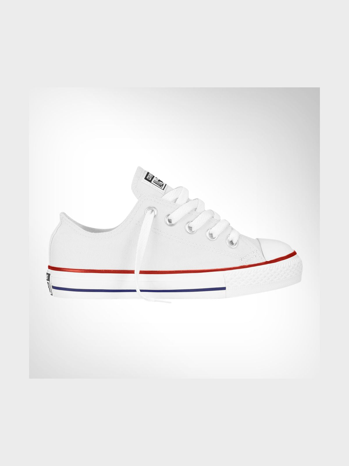 Classic Converse Chuck Taylor All Star Junior White Canvas Low-Top Sneakers