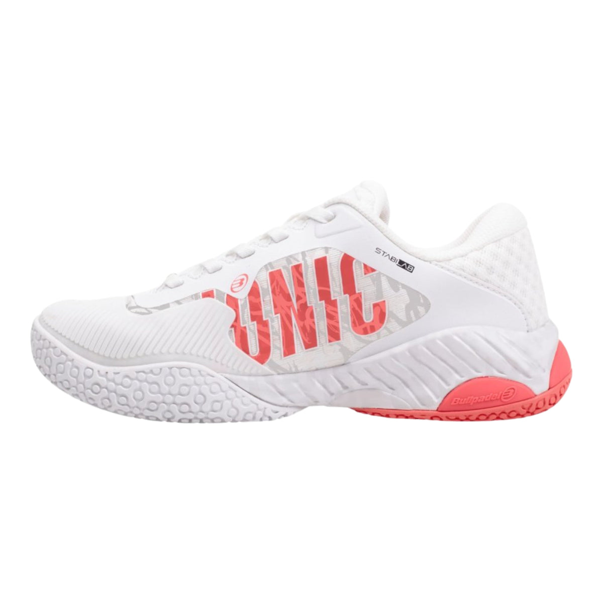 Bullpadel Ionic W 25V Padel Shoes - White/Pink - Inside