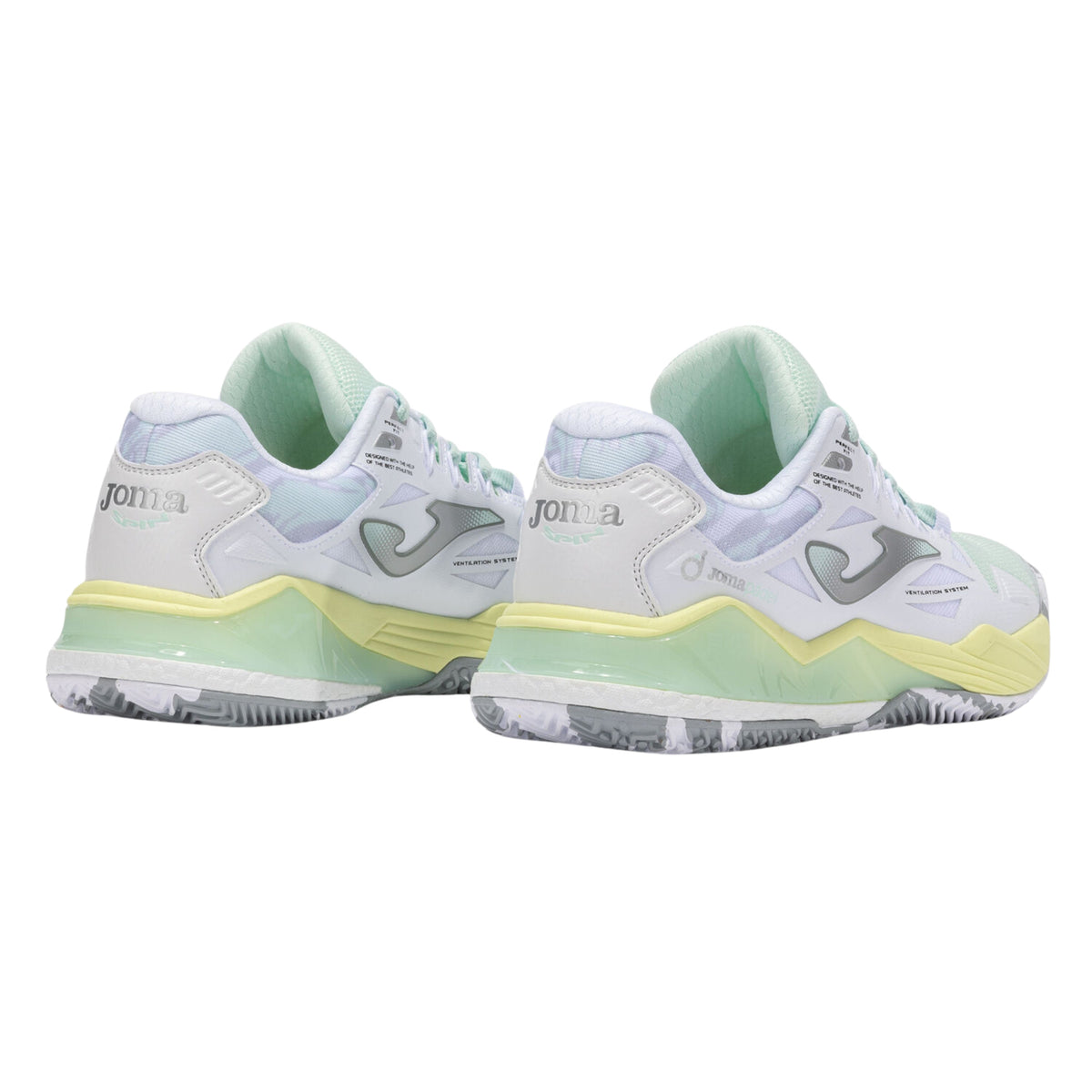 Joma SPIN Lady 2502 Padel Shoe - White - Back