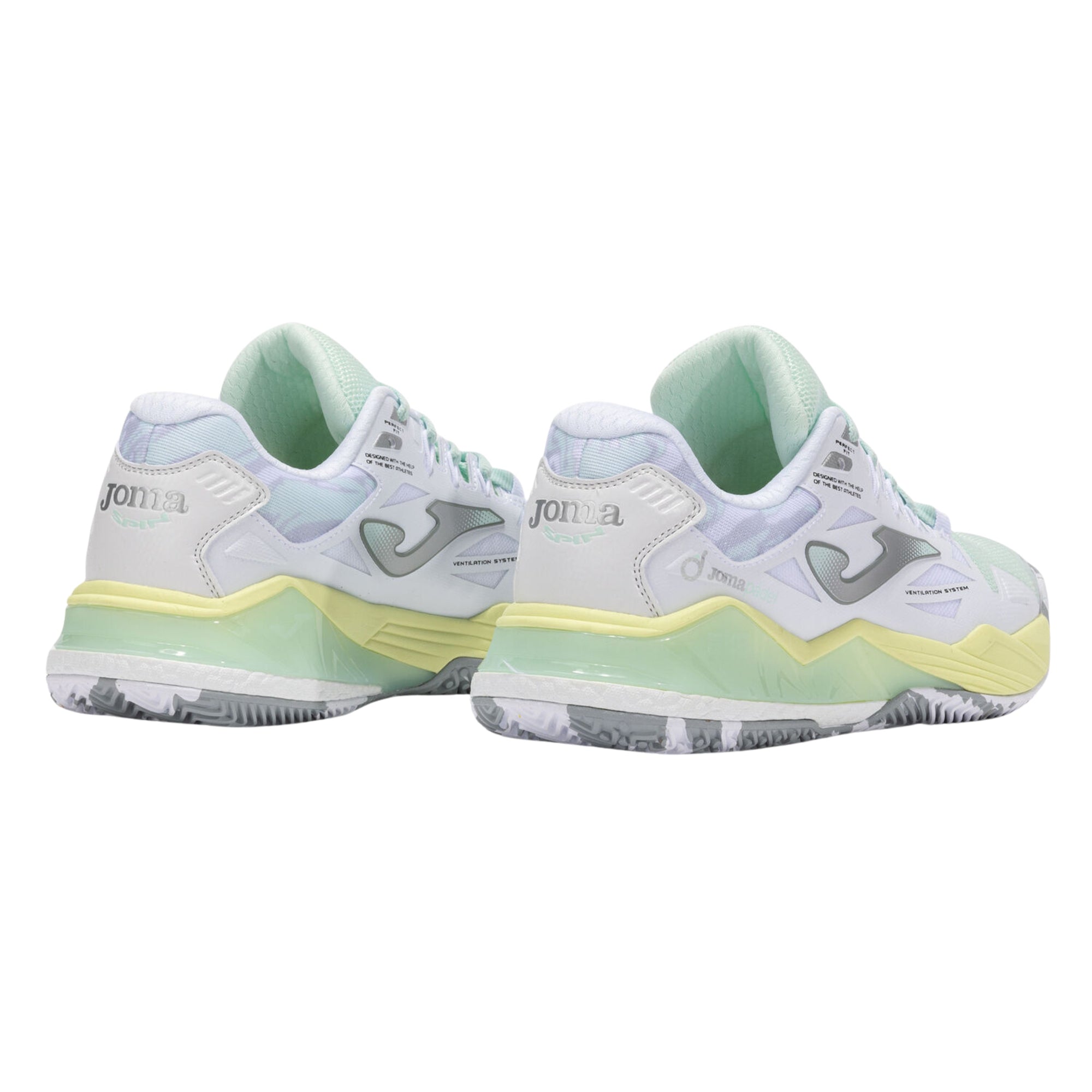 Joma SPIN Lady 2502 Padel Shoe - White - Back