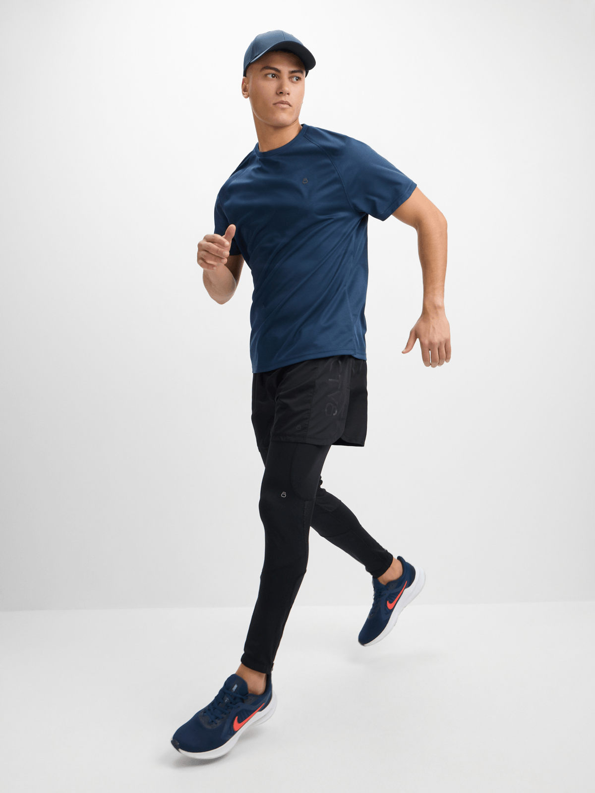 TS Men&#39;s Legacy Navy Performance Tee - Moisture-Wicking, UV Protection, Reflective