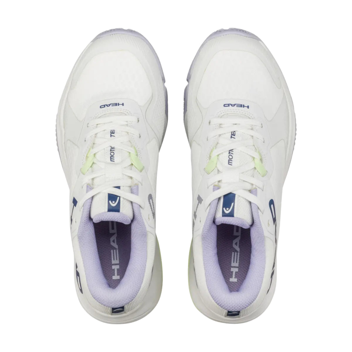 Head Motion Team Women&#39;s Padel Shoes - White/Lavender - Top