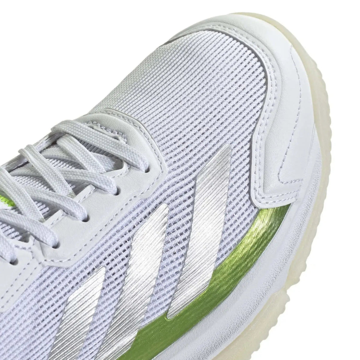Adidas Courtquick Padel Shoes W - White/Lucid Lemon - Toe