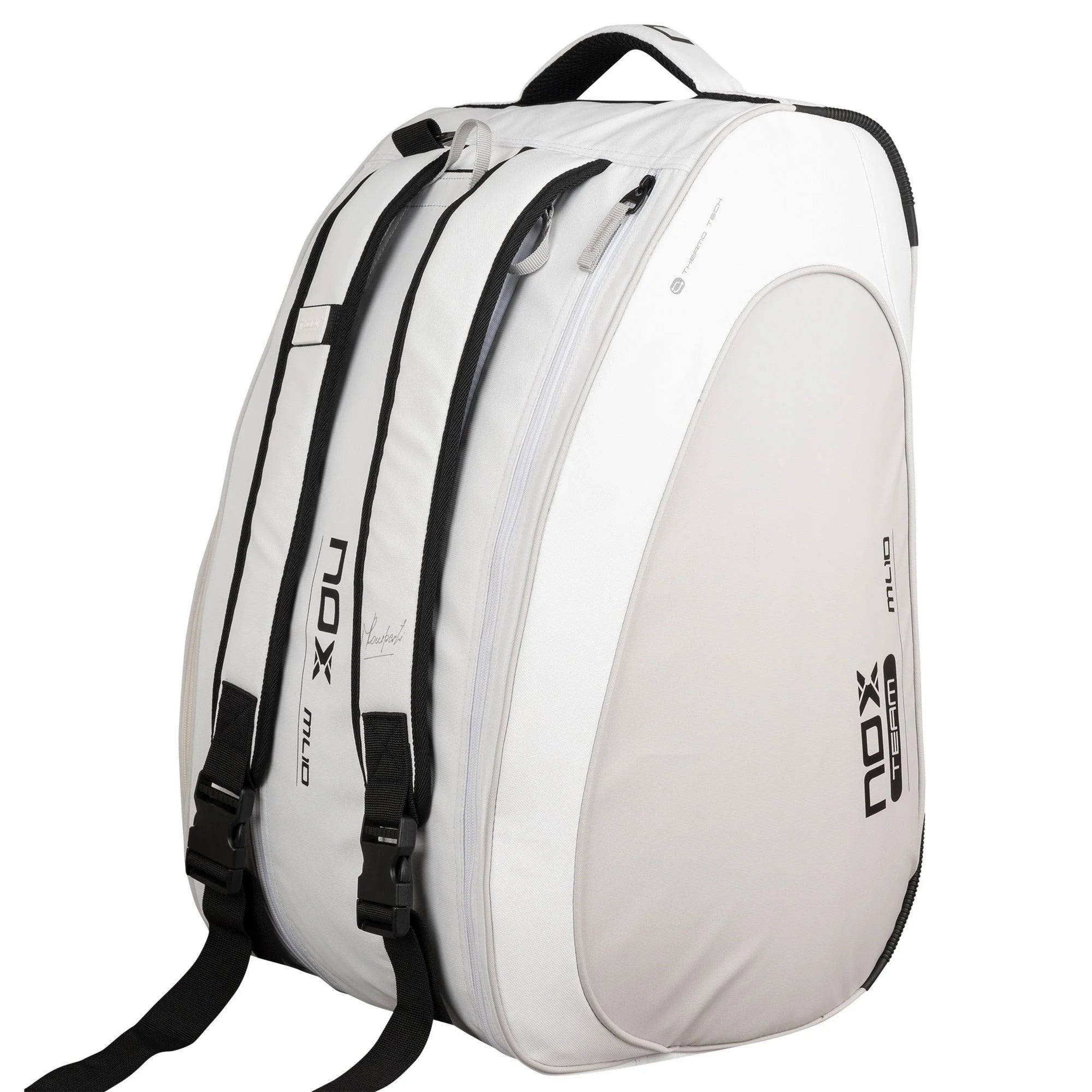 NOX ML10 Team Padel Bag - White/Grey - Cover