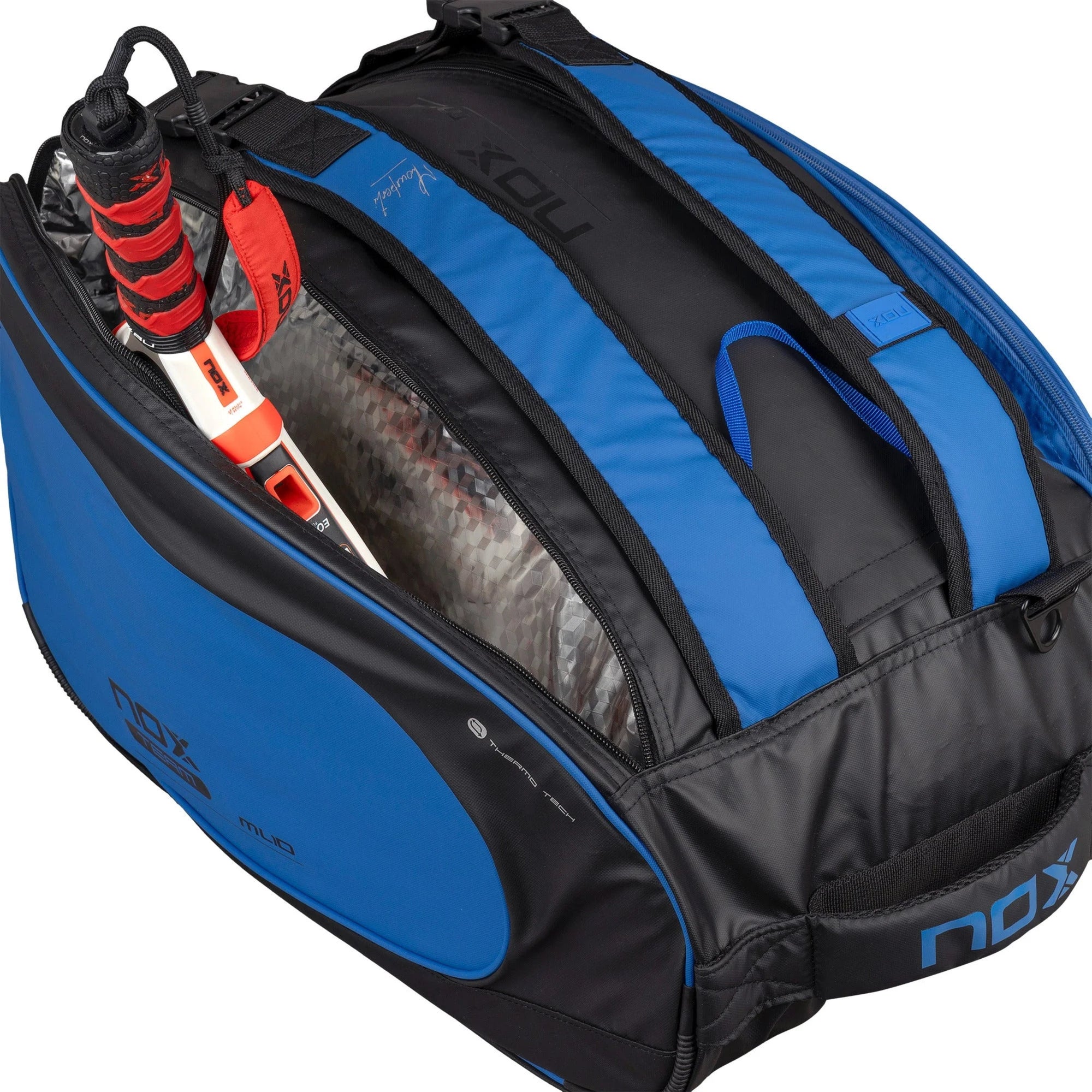 Nox ML10 Team Padel Bag - Black/Blue - Racket