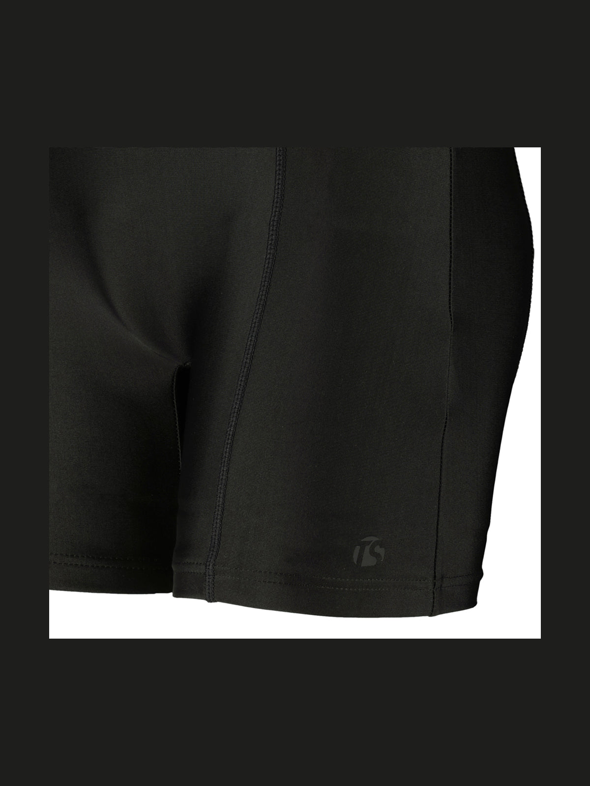 Women&#39;s Classic Black Boyleg Swimsuit - Ultimate Comfort, Full Coverage Swimwear