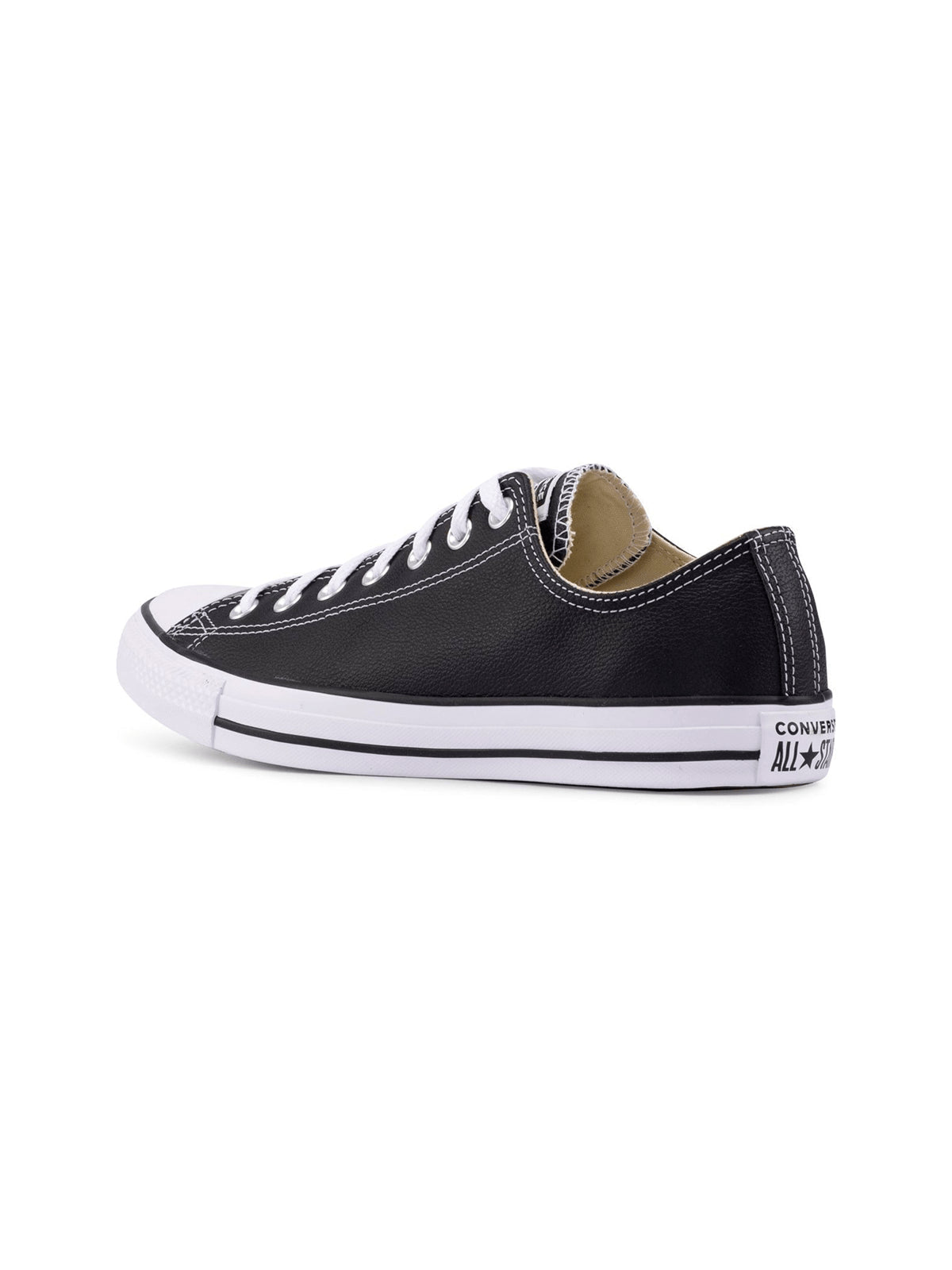 Converse Men&#39;s All Star Low-Top Leather Sneakers - Iconic Black &amp; White