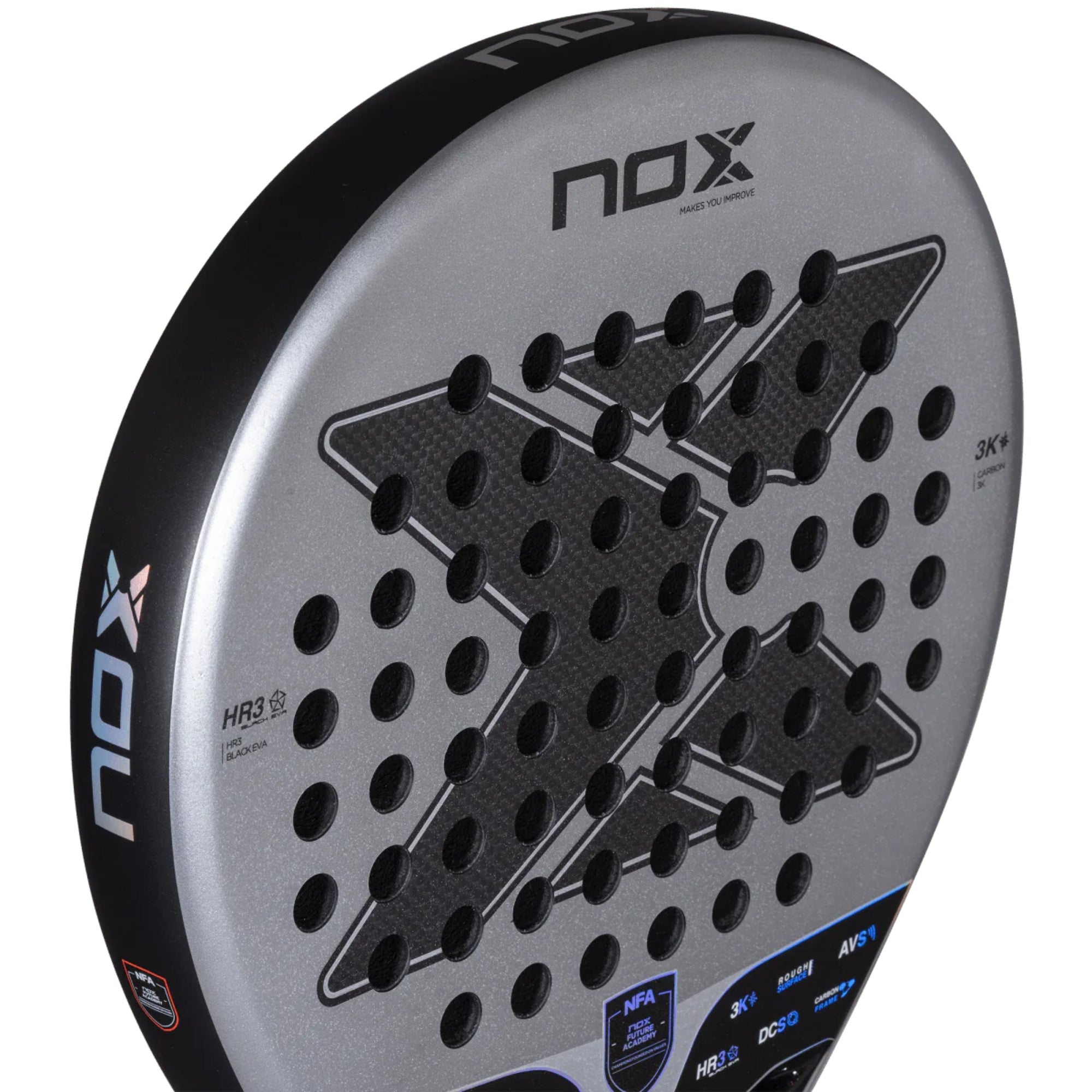 NOX Nextgen Pro Hybrid 3K Padel Racket - Face