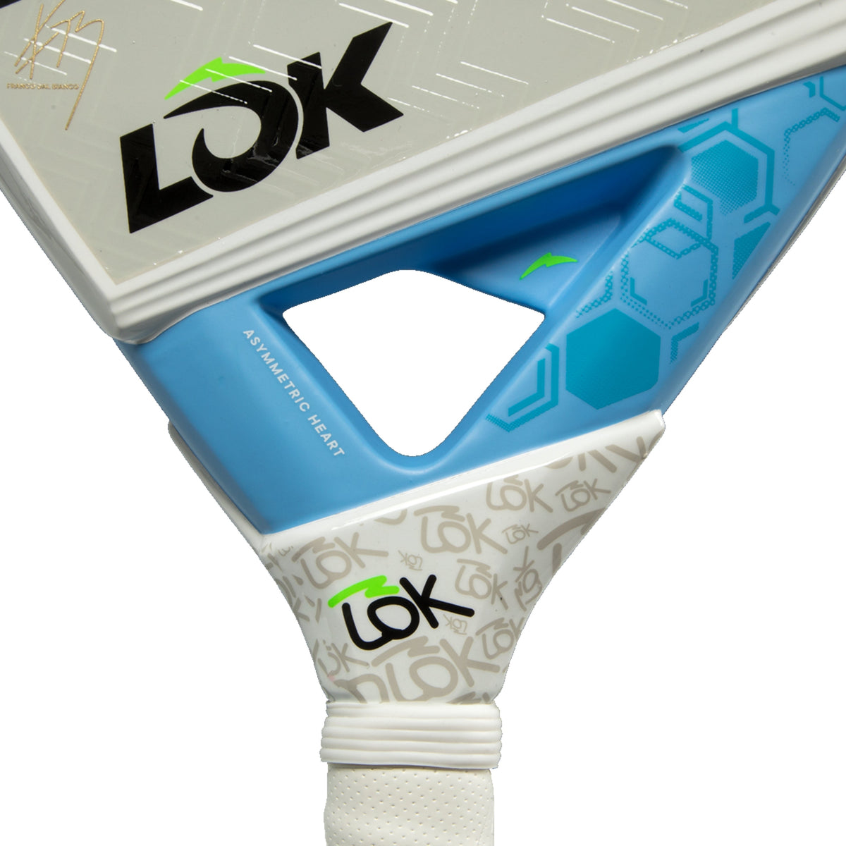 LOK Carb On Hype Gen 2 FDB Padel Racket - Heart
