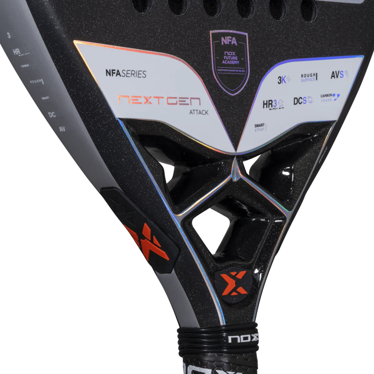 NOX Nextgen Pro Attack 3K Padel Racket - Heart