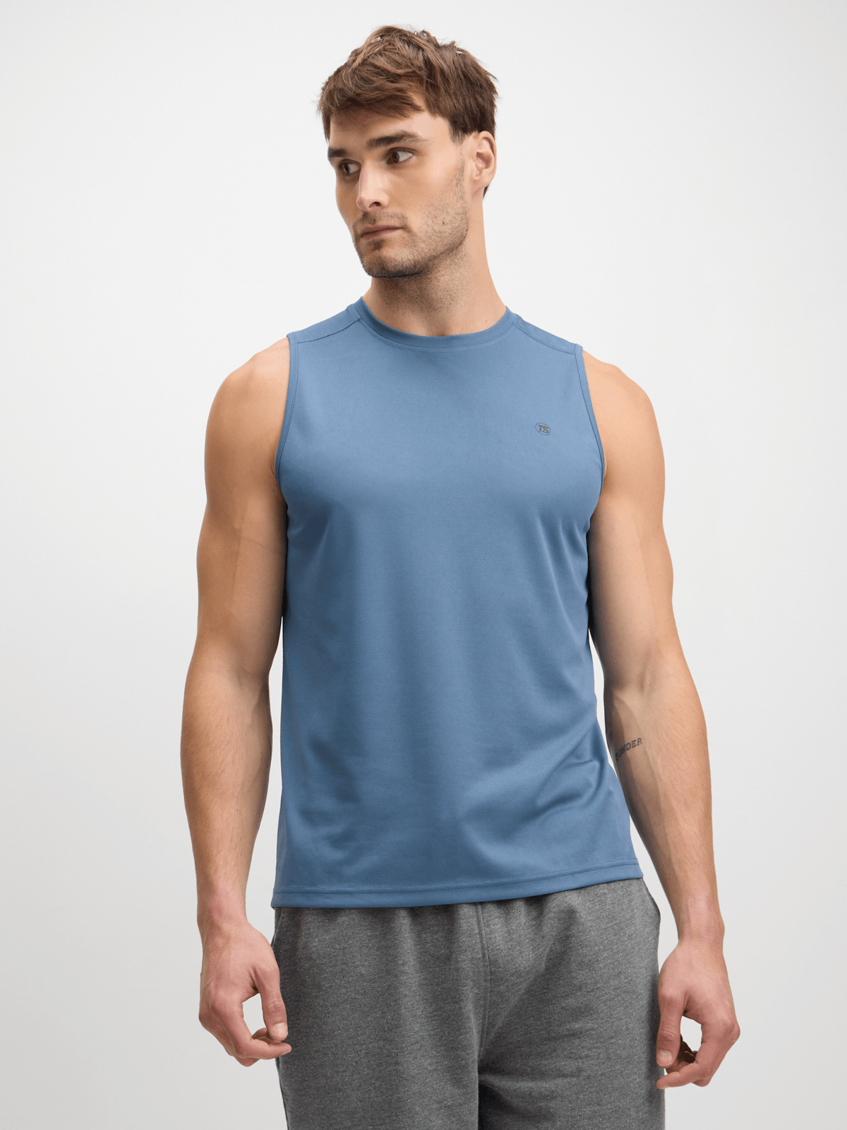 TS Men&#39;s Performance Periwinkle Musclehugger Training Vest - Lightweight, Breathable