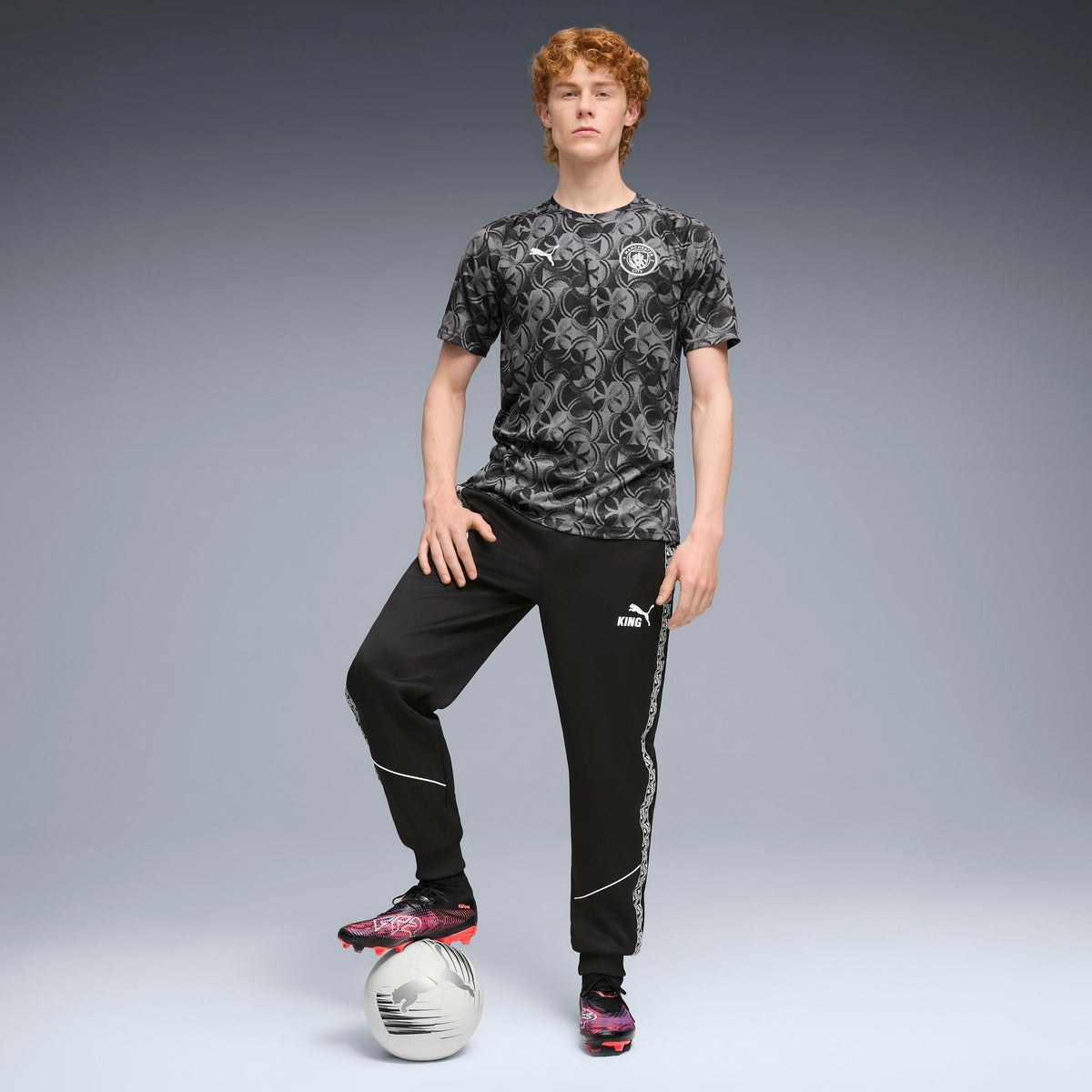 Puma Manchester City Pre-match Jersey Black-Flat Dark Gray