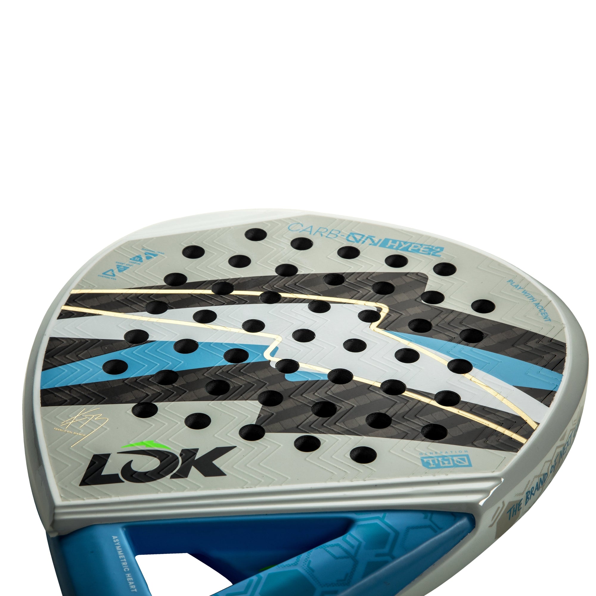 LOK Carb On Hype Gen 2 FDB Padel Racket - Face