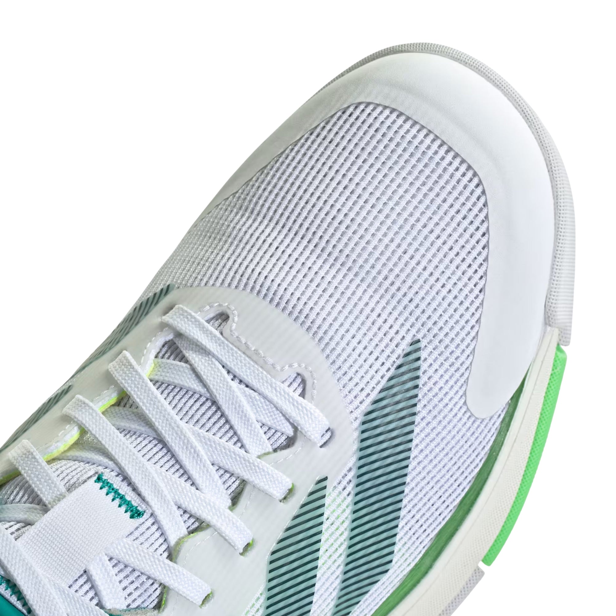 Adidas Crazyquick Lightstrike Padel Shoes - White/Aurora Ivy - Toe