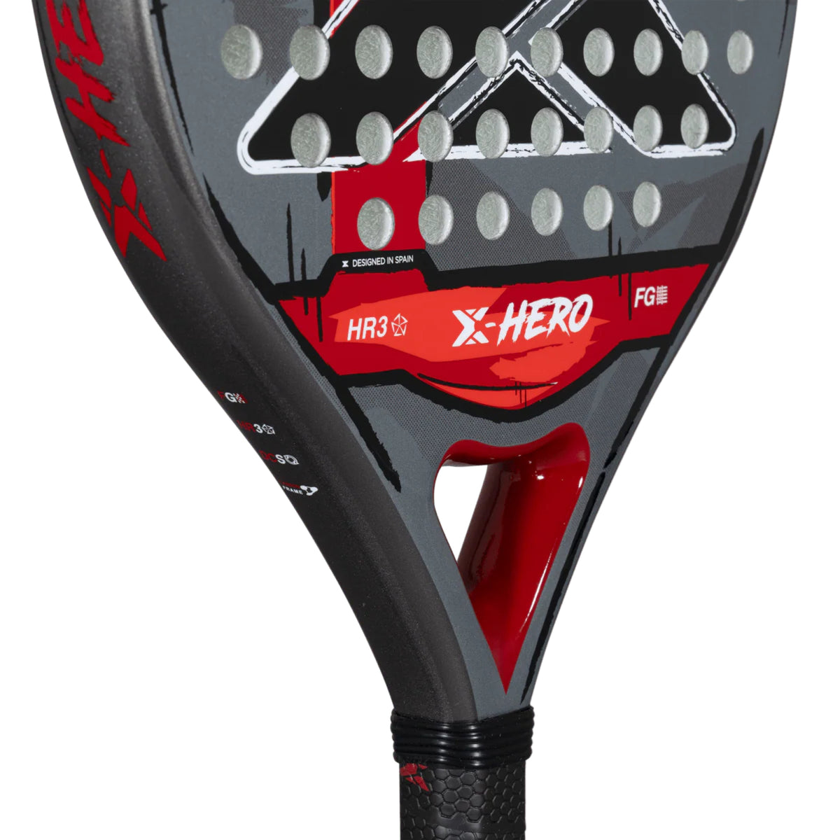 NOX X-Hero Red Padel Racket - Heart