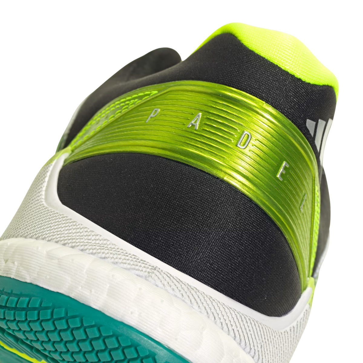 Adidas Crazyquick Boost Padel Shoes - White/Green - Padel Zoom