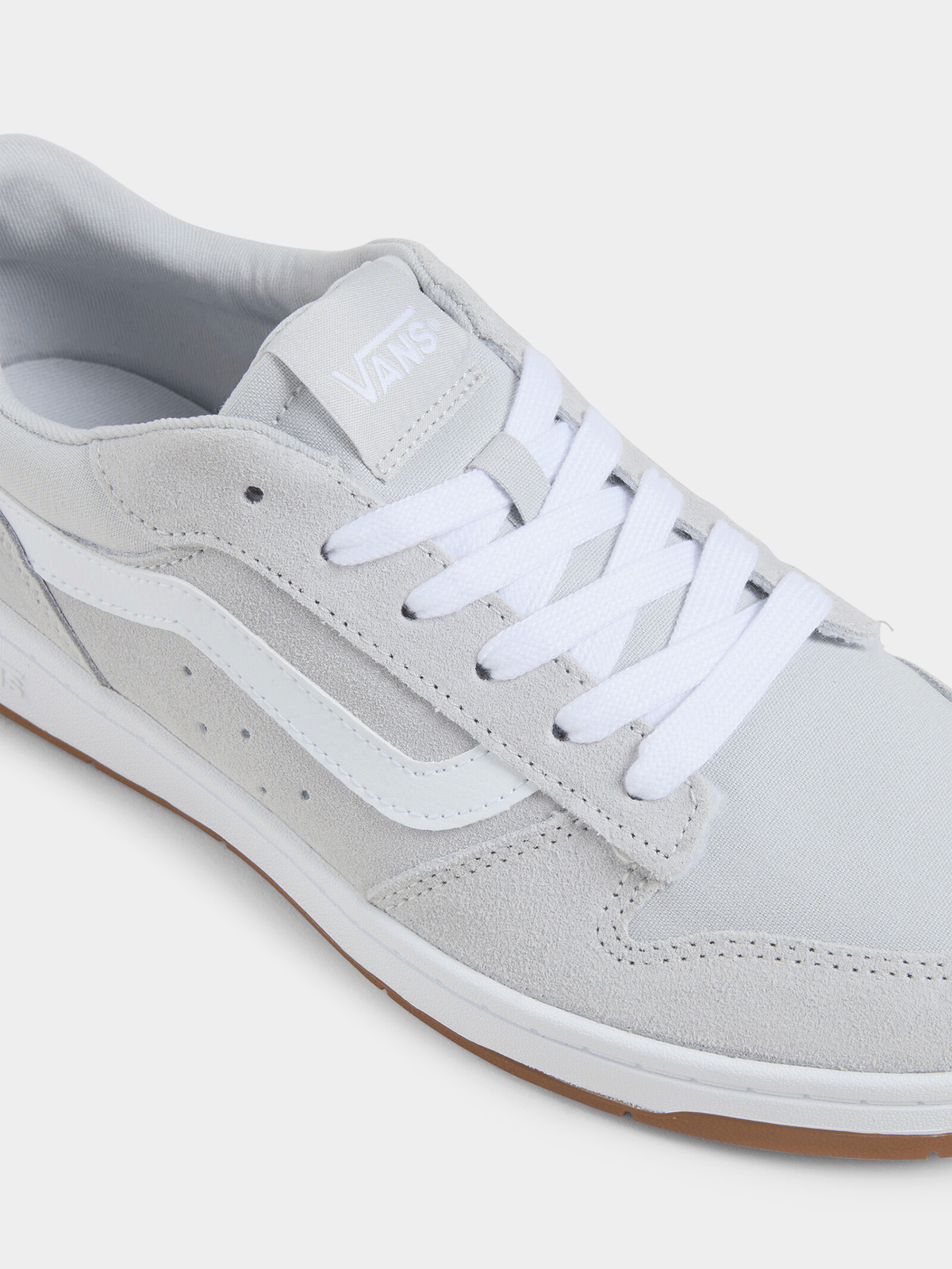 Vans Men&#39;s Ryland Grey White Gum Sneakers - Classic Suede Streetwear Style