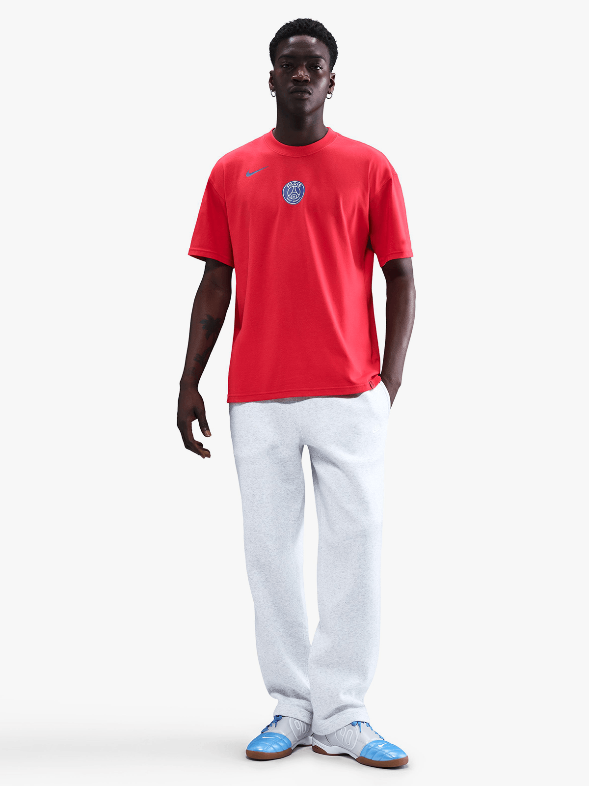 Nike Men&#39;s PSG Total 90 Remix Red Dri-FIT Performance Tee