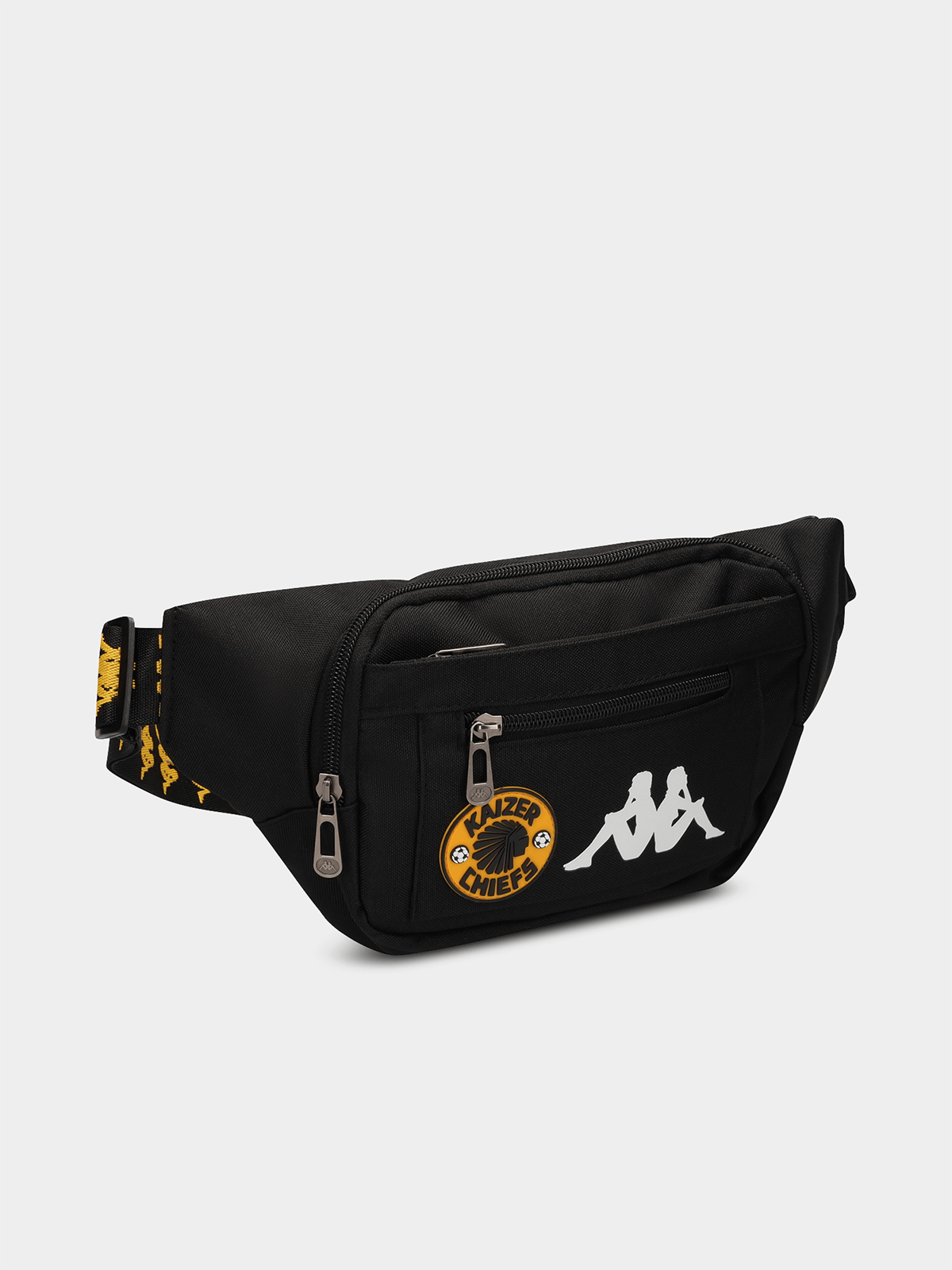 Kappa Kaizer Chiefs Klovo Black Cross Body Bag - Official Fan Gear