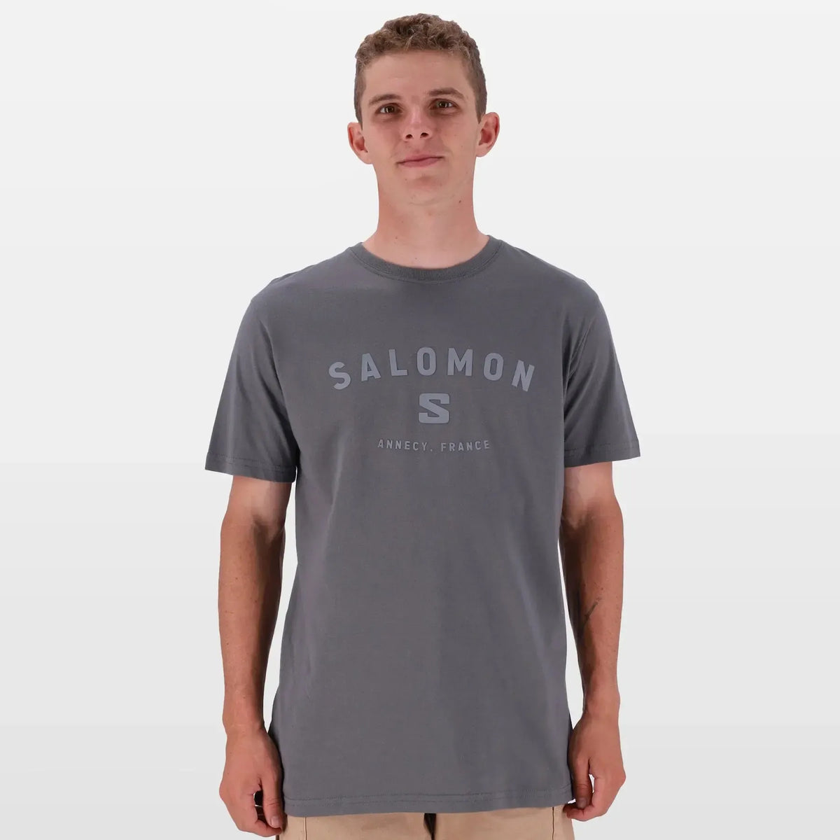 Salomon Men&#39;s Alpine Cotton T-Shirt: Sporty, Comfortable, Classic Crew Neck Top