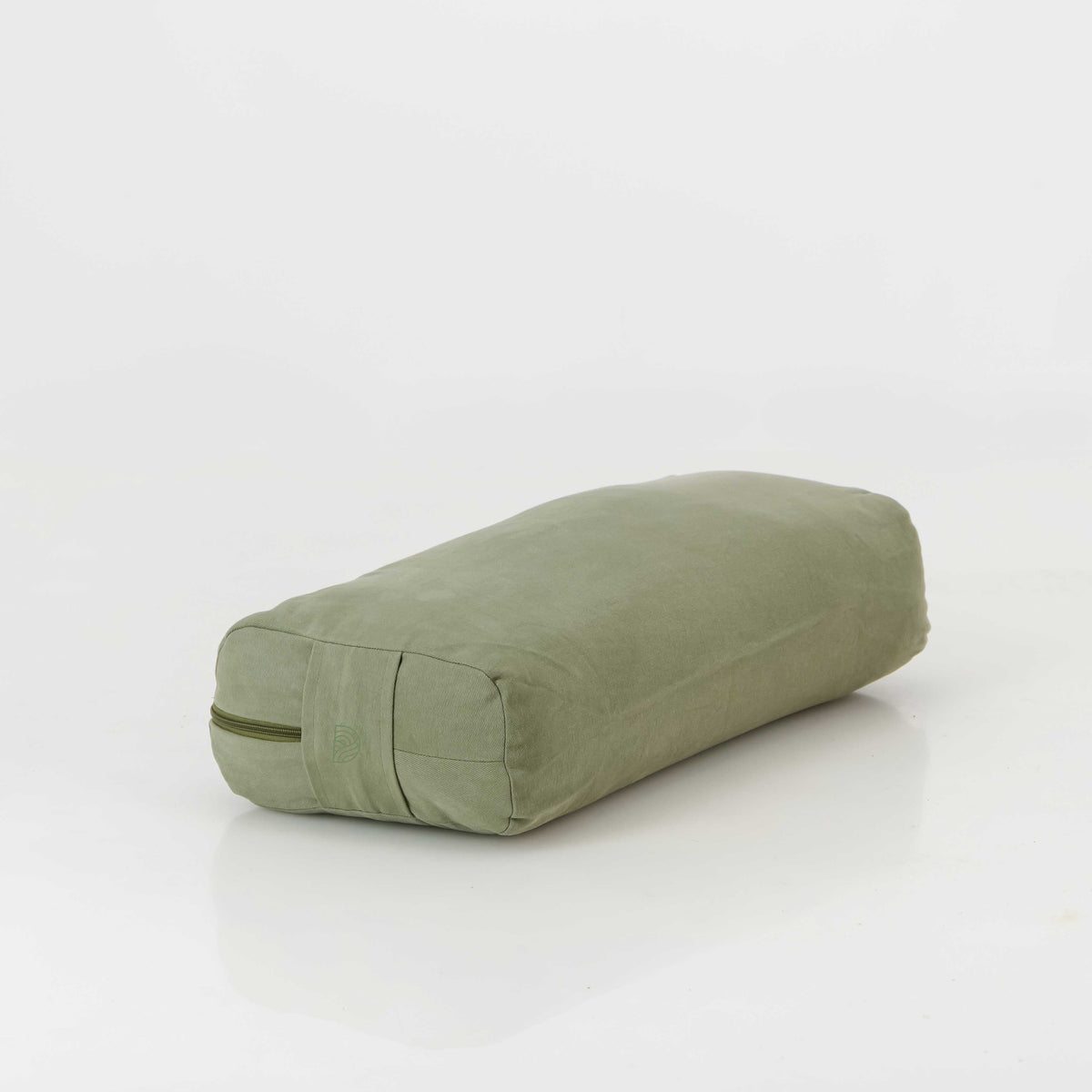 Premium Olive Rectangle Yoga Bolster for Deep Spinal Support &amp; Restorative Poses
