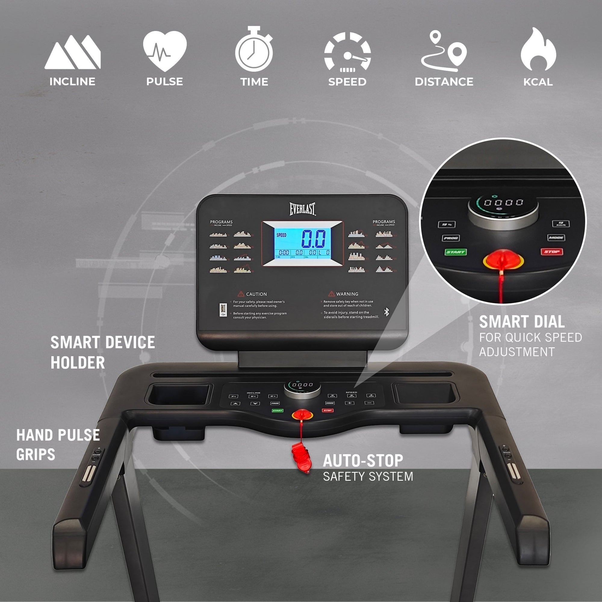 EVERLAST ECHO TREADMILL with Bluetooth & Fitness Apps